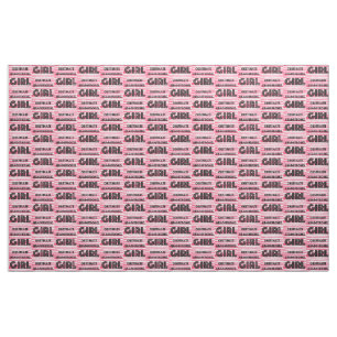 Obstiner Tissu de fille à tête forte