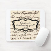 Obstipte, kopsterd meisje! muismat (Met muis)