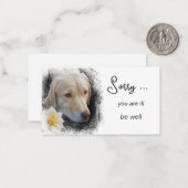 *~* OBTENEZ BIEN AP62 Fleur de chien carte de note (Devant/Arrière en situation)