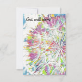 Obtenez bien bientôt aquarelle carte de voeux plat (Devant)