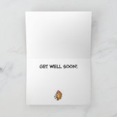 Obtenez Bien Bientôt - Carte Chat Cute (Intérieur)