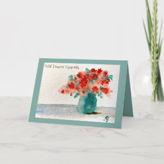 Obtenez bien bientôt carte de voeux avec aquarelle