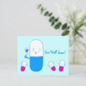 Obtenez Bien Bientôt Doodart Carte postale (Debout devant)