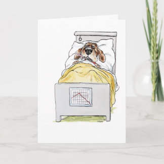 Obtenez Bien Bientôt Sick Chien Carte de voeux
