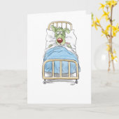 Obtenez Bien Bientôt Sick Puppy Carte de voeux (Fleur jaune)