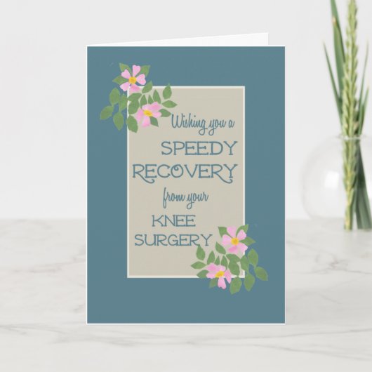 Obtenez Bien, Carte Chirurgie Du Genou, Dogroses R (Devant)