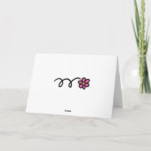 Obtenez bientôt de la carte avec une jolie fleur r (Dos)