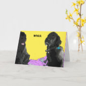 Obtenez bientôt la carte de voeux (Fleur jaune)