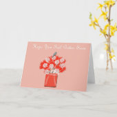 Obtenez bientôt la carte de voeux bonne (Fleur jaune)