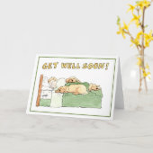 Obtenez bientôt la carte de voeux bonne (Fleur jaune)