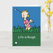 Obtenez bientôt une carte avec un thème de golf (Fleur jaune)