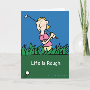 Obtenez bientôt une carte avec un thème de golf
