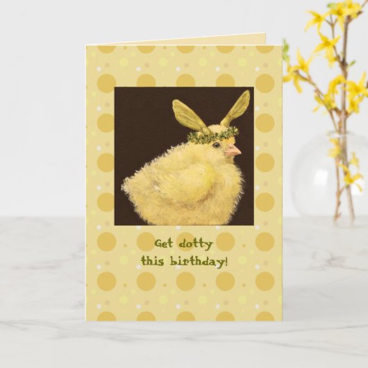 Obtenez cette carte d'anniversaire (Fleur jaune)