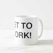 Obtenez de travailler la tasse de café (Devant droit)