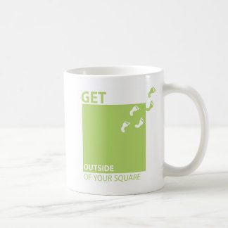 Obtenez dehors de votre carré - tasse