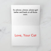 Obtenez la carte bonne de chat (Intérieur)