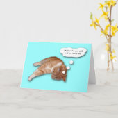 Obtenez la carte bonne de chat (Fleur jaune)