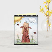 Obtenez la carte de voeux bonne (Fleur jaune)