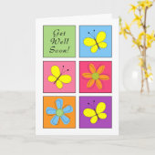 Obtenez la carte de voeux gaie bonne (Fleur jaune)