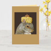 Obtenez la carte d'écureuil (Fleur jaune)