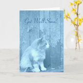 Obtenez la carte Well Blue Kitty (Fleur jaune)
