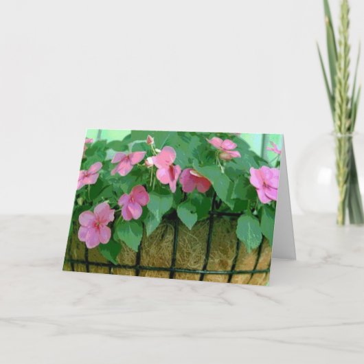 Obtenez le bon panier de la carte Impatiens (Devant)