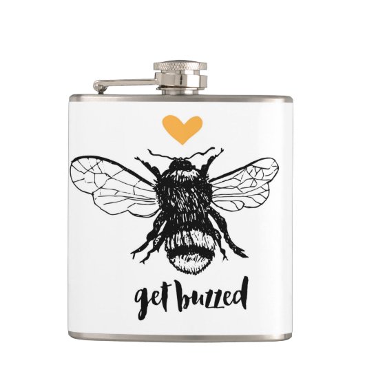Obtenez le flacon bourdonné d'abeille de miel (Devant)