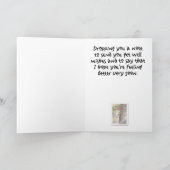 Obtenez le puits - carte de voeux de sittelle (Intérieur)