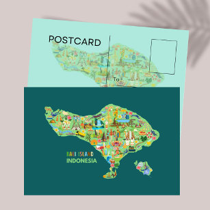 Obtenez perdu à Bali : Une carte postale amusante 