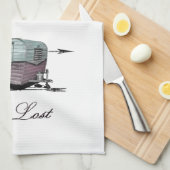 Obtenez perdu - serviette de cuisine vintage de (Quart Plié)