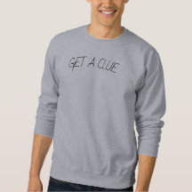 Obtenez un indice, gris, sweatshirt