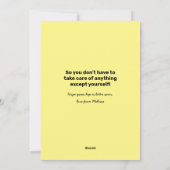 Obtenez un pot fleuri bien kitsch, une carte de vo (Dos)