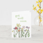 Obtenez une carte bien bientôt (Fleur jaune)