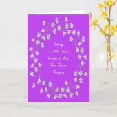 Obtenez une carte de bien pour la chirurgie du can (Fleur jaune)