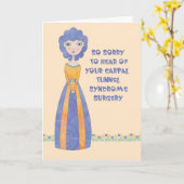 Obtenez une carte de bien pour la chirurgie du syn (Fleur jaune)