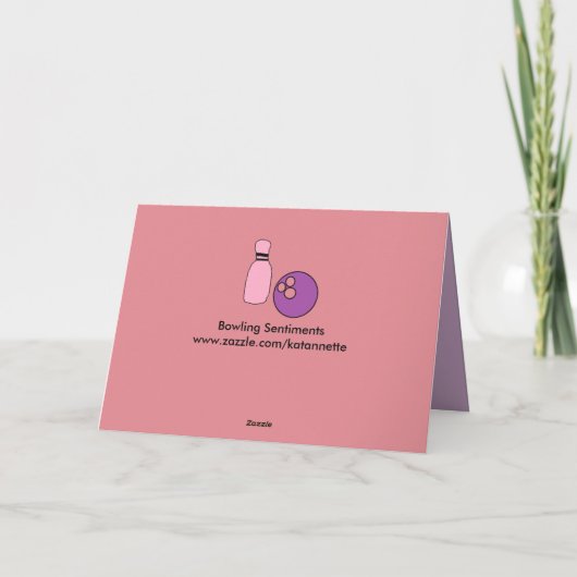 Obtenez une carte de bowling (Dos)