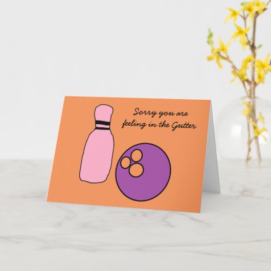 Obtenez une carte de bowling (Fleur jaune)