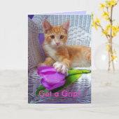 Obtenez une carte de poignée (Fleur jaune)