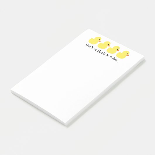 "Obtenez vos canards des notes de post-it dans (Incliné)