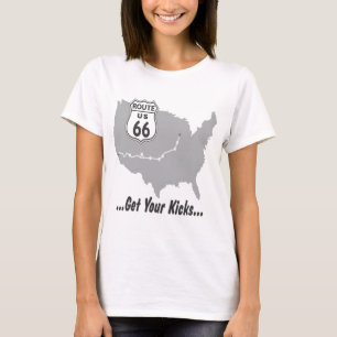Obtenez vos coups de pied sur la Route 66 T-shirts