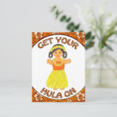 Obtenez Votre Carte Postale Hula On Invitation (Debout devant)