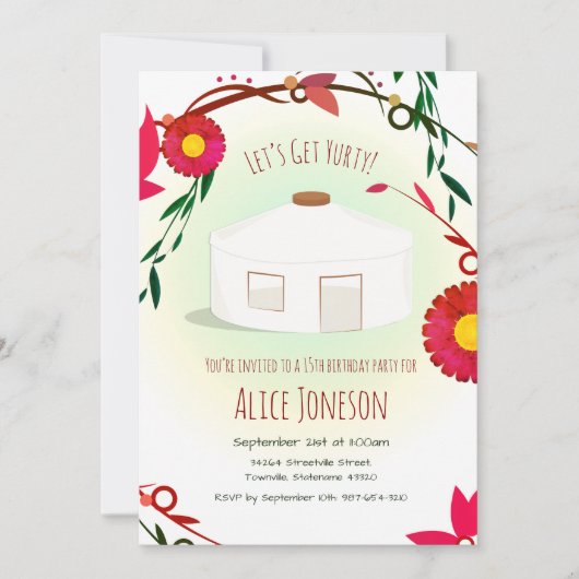 Obtenez Votre Invitation Anniversaire (Devant)