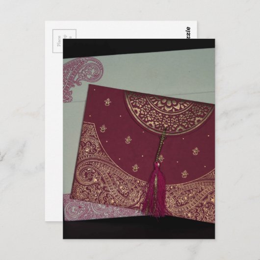 Obtenir des cartes de mariage hindoues de concepte (Devant / Derrière)