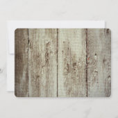 Obtenir des invitations de Mariage campagnard rust (Dos)