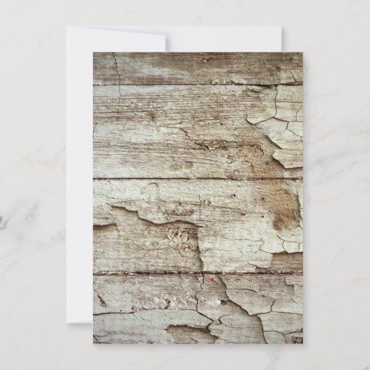 Obtenir des invitations de Mariage campagnard rust (Dos)