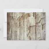 Obtenir des invitations de mariage rustique en boi (Dos)