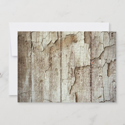 Obtenir des invitations de mariage rustique en boi (Dos)