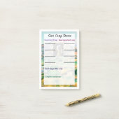 Obtenir des notes post-it terminées (Sur un bureau)