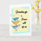 Obtenir des voeux Ajouter le nom de la carte de vo (Fleur jaune)