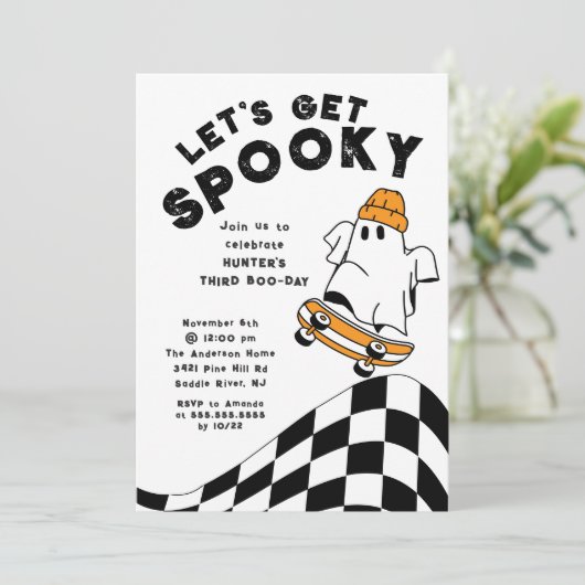 Obtenir Éffrayante Invitation d'anniversaire de fa (Debout devant)